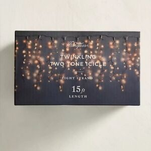 💰SOLD💰 Anthropologie Stargazer Twinkling Icicle Light Strand NIB 15 Ft